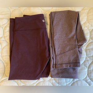 Lululemon crop leggings bundle size 4